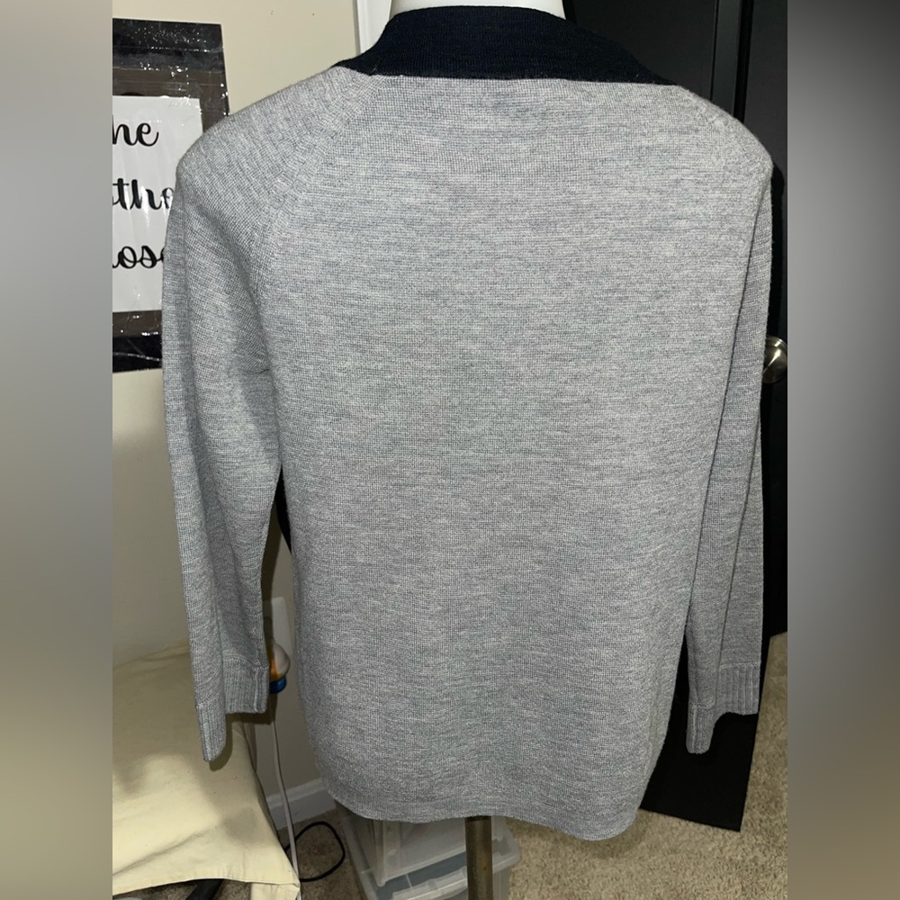 J. Crew Gray and Black Cardigan - Picture 4 of 4